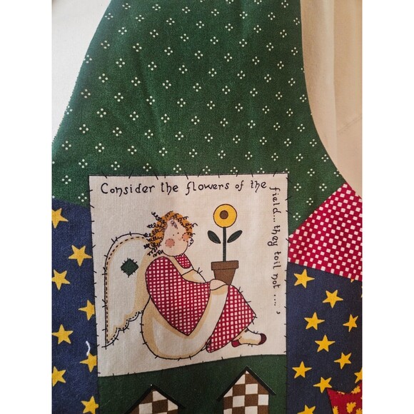 Hand-sewn Guardian Angel Patchwork Vest Size L - Picture 3 of 5